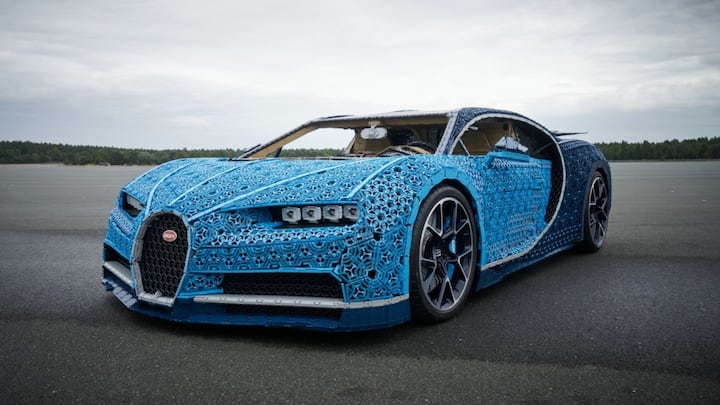 LEGO just made a drivable Bugatti with a million pieces