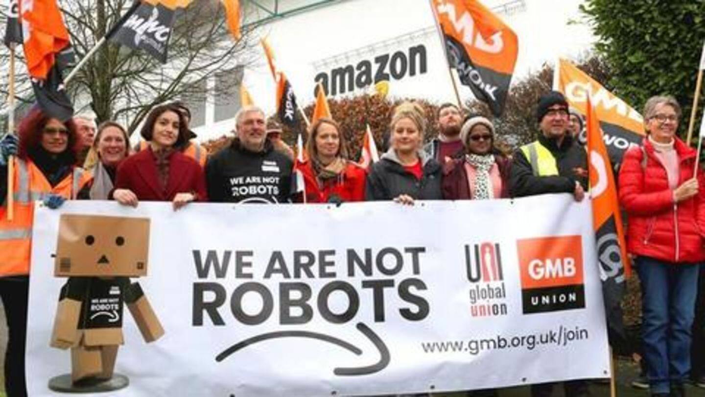 'We aren't robots': Workers' protests highlight Amazon's oppressive practices again
