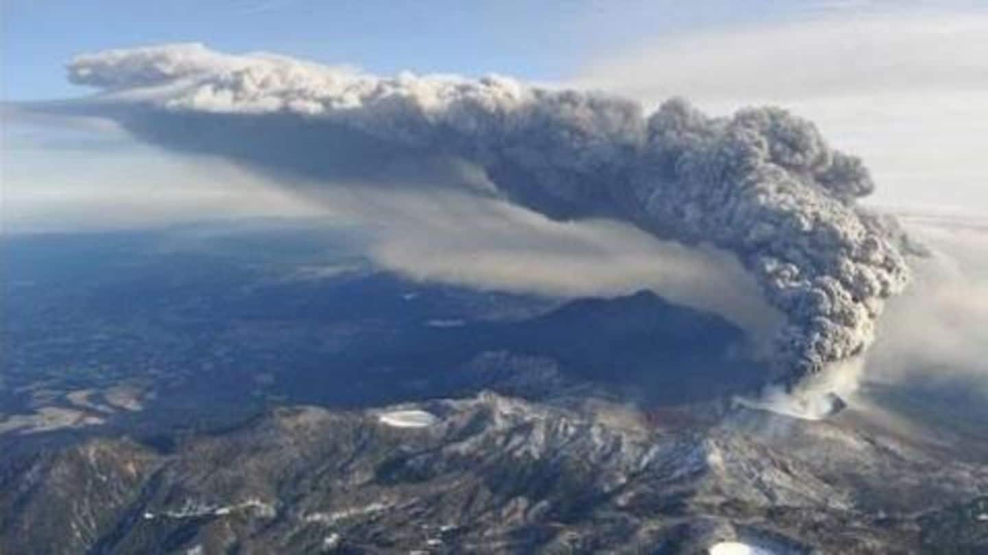 Japan: Volcano erupts in southern island; no damage reported yet
