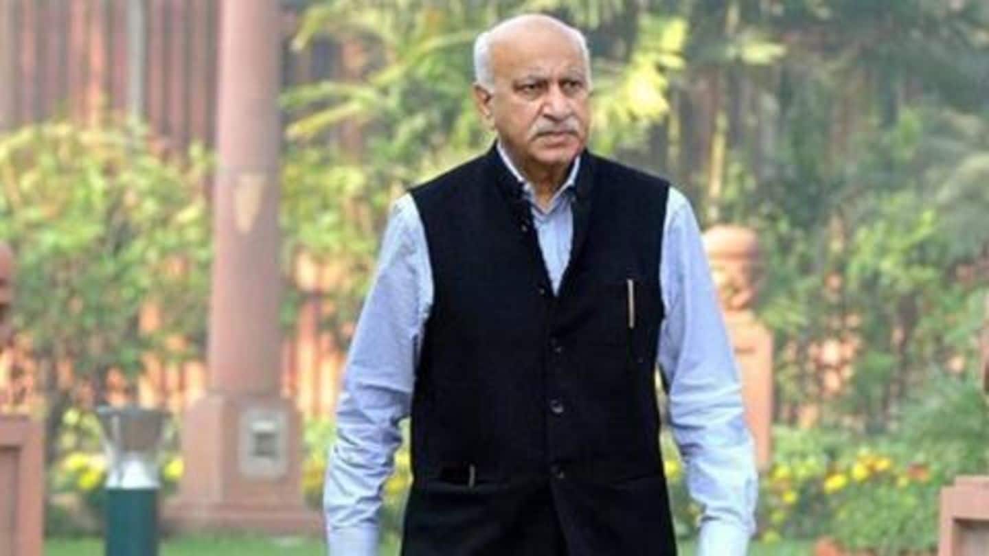 With pressure mounting, Akbar resigned from his post of minister With pressure mounting, Akbar resigned from his post of minister