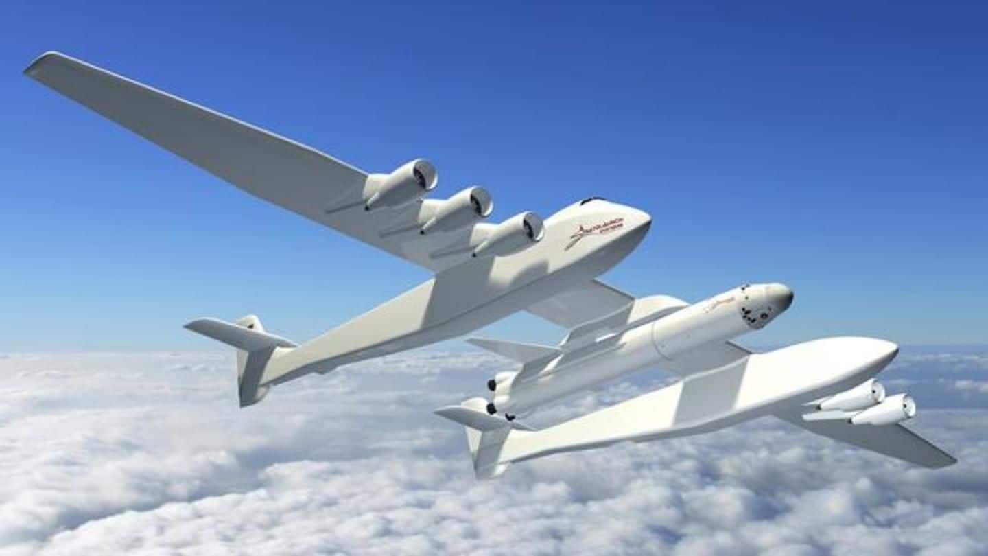 The world's biggest aeroplane, Stratolaunch, will carry rockets into space