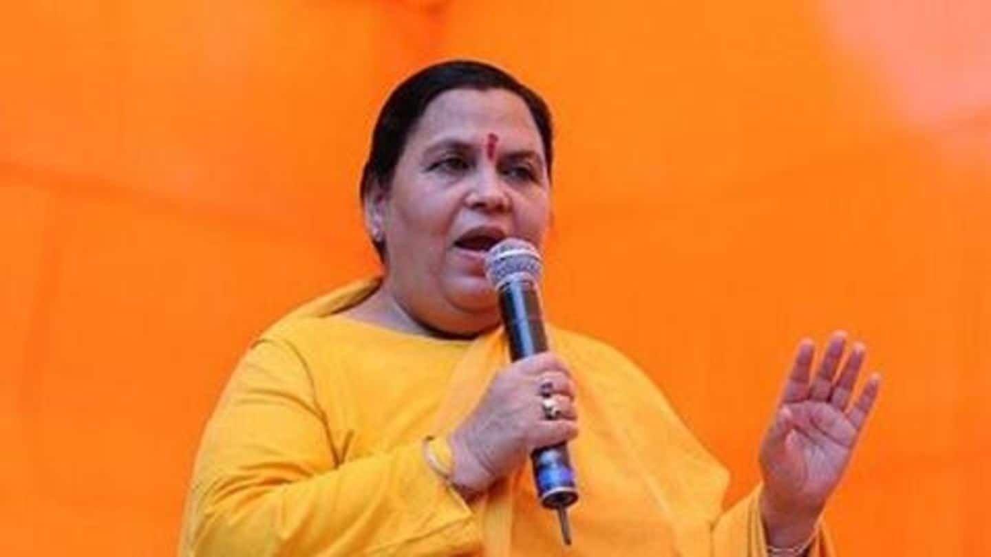 Uma Bharti won't contest 2019 elections; will focus on Ram-Mandir