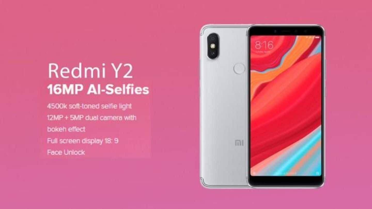 Xiaomi Redmi Y2 launched, starting from Rs. 9,999