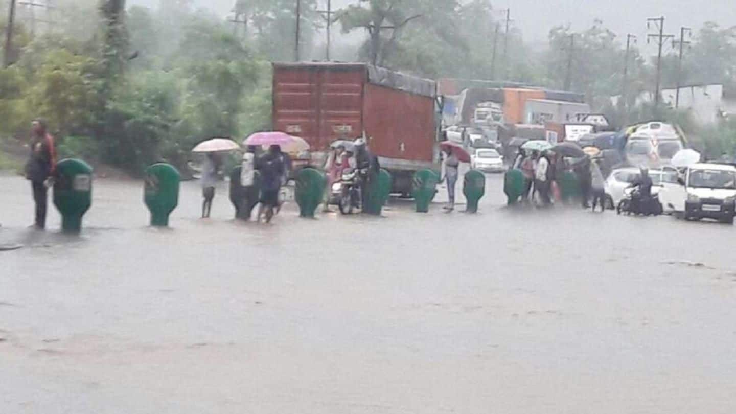Mumbai rains: Three dead, five missing, train services suspended