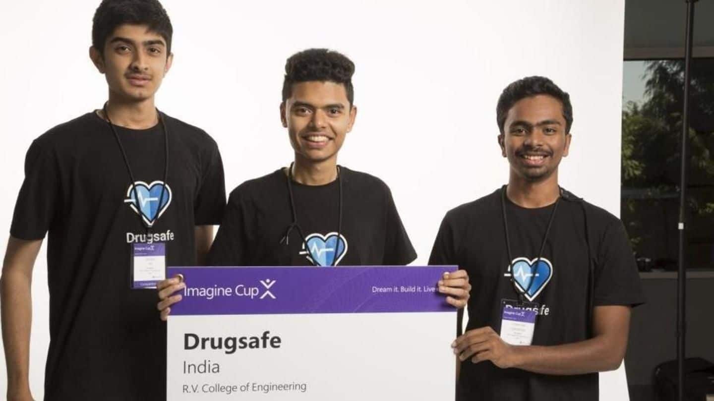 Indian students win Microsoft award for anti-fake medicine app