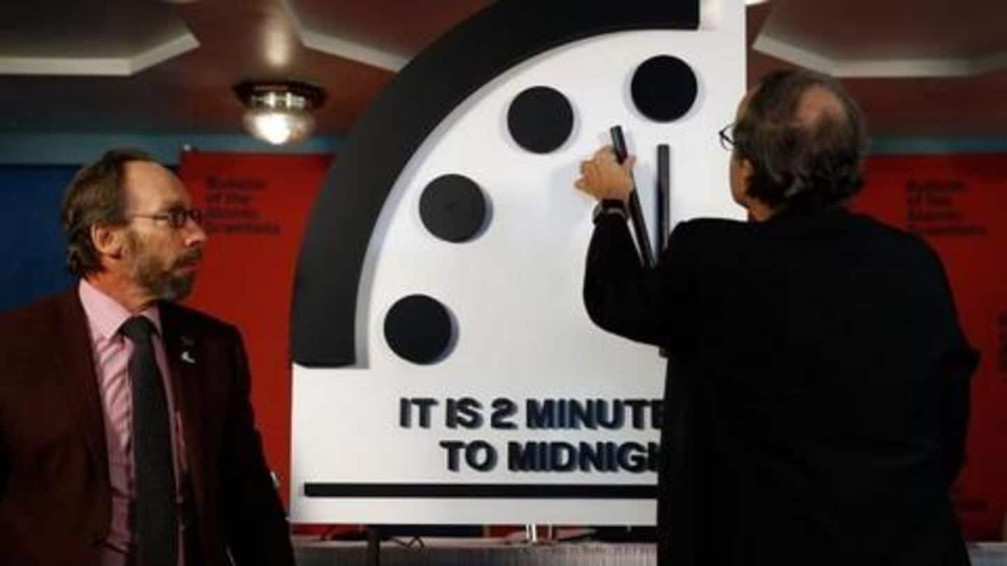Doomsday Clock remains at two minutes to apocalypse