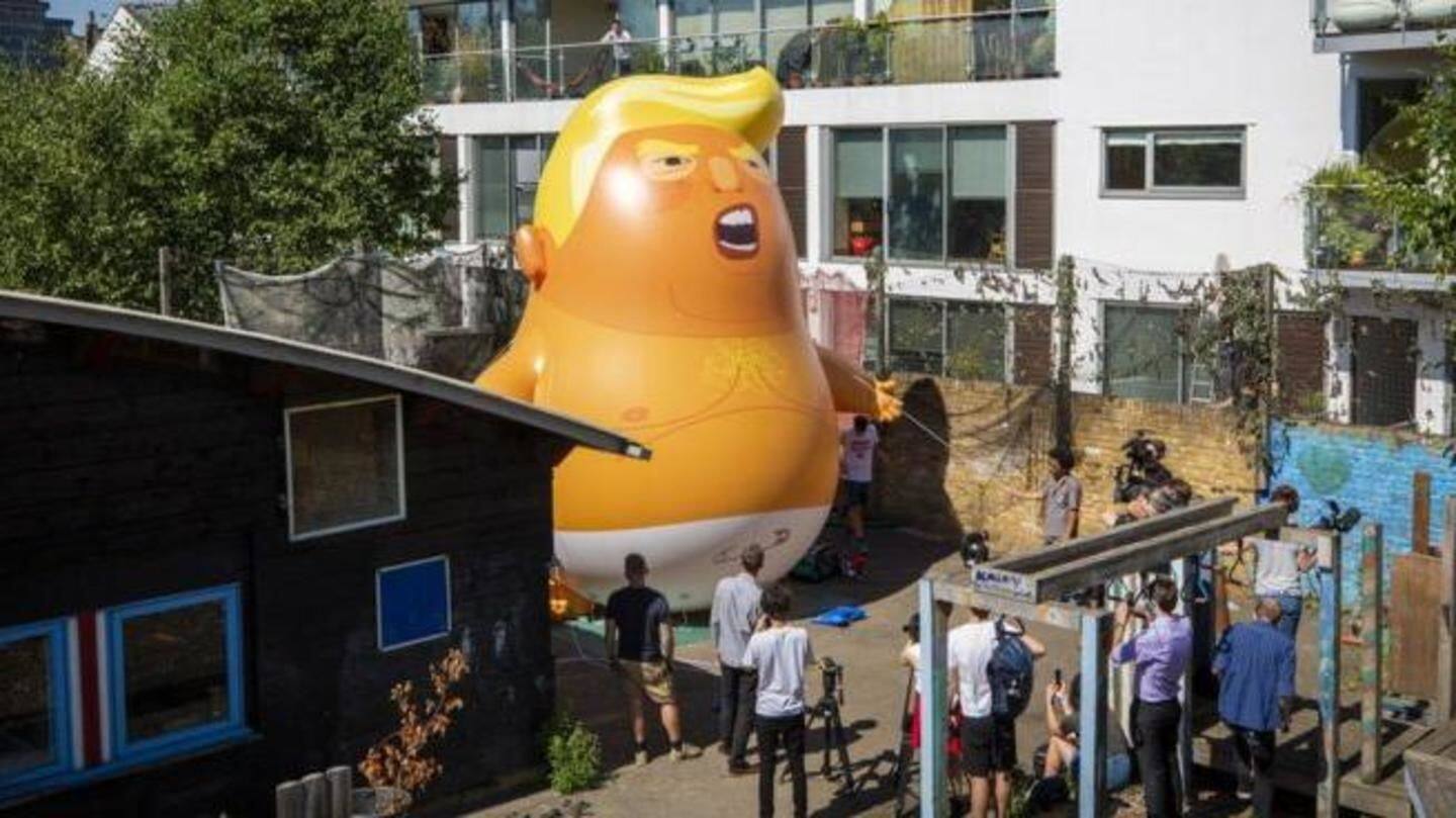 Giant 'Trump Baby' balloon to be flown during Trump-May meet