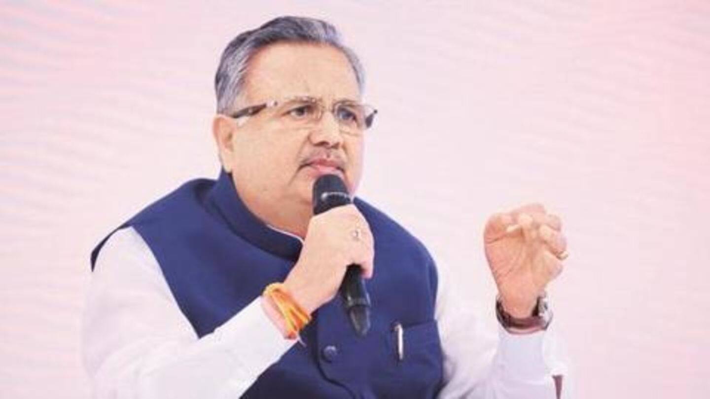 Chhattisgarh CM Raman Singh was campaigning in the neighboring district Chhattisgarh CM Raman Singh was campaigning in the neighboring district