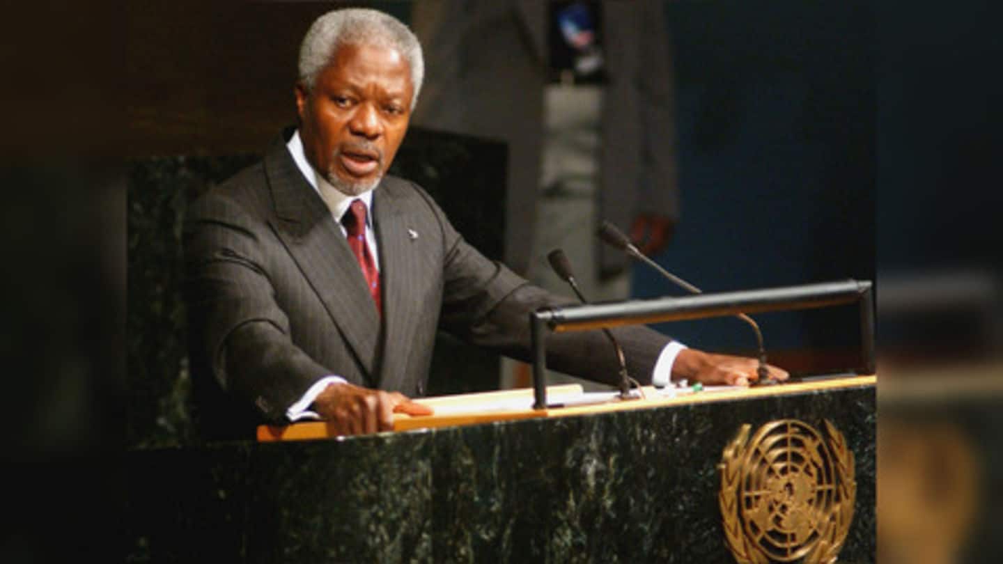 Former UN chief, Nobel Prize winner Kofi Annan passes away