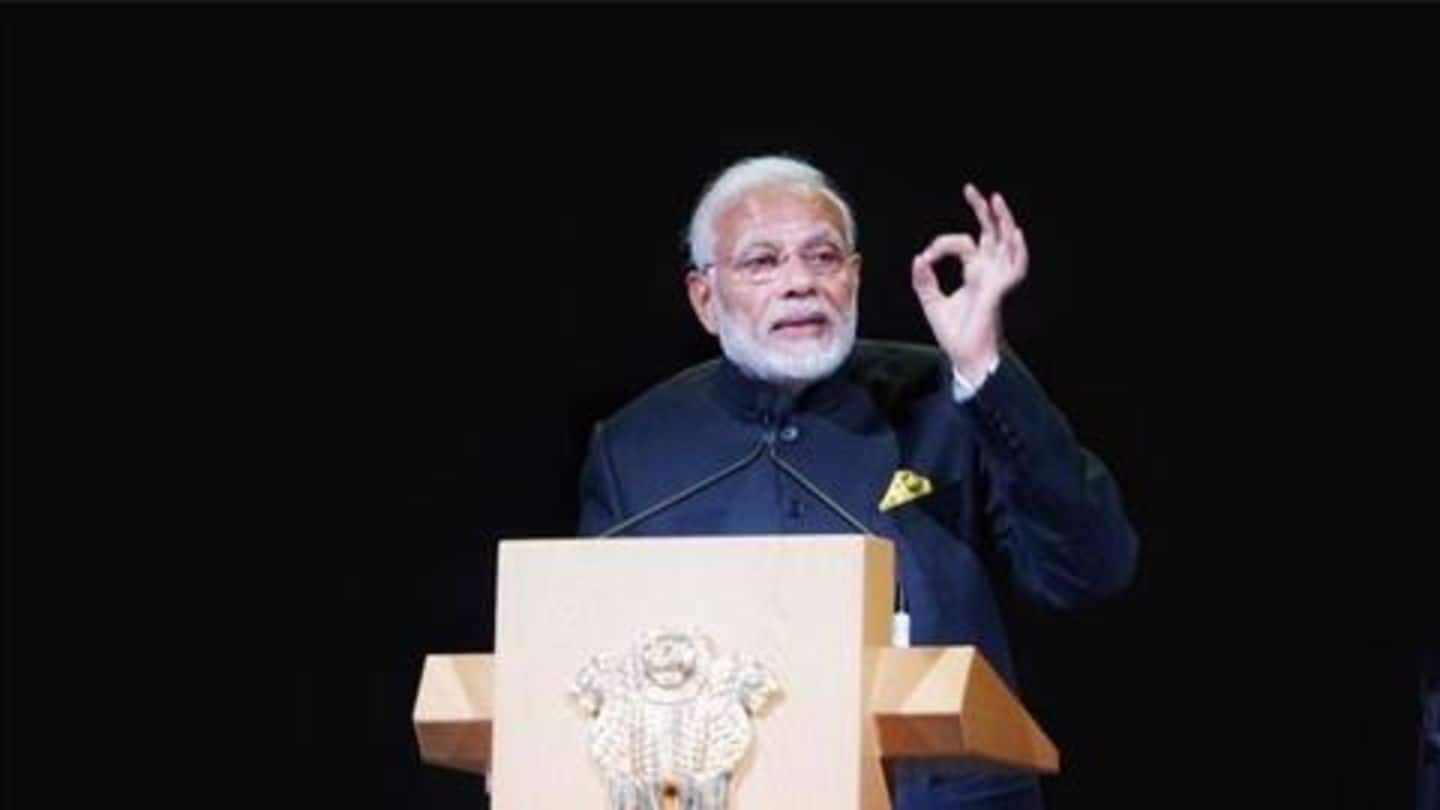Financial inclusion for 1.3bn Indians achieved, says Modi in Singapore