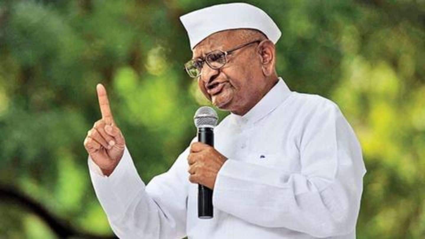 Anna Hazare begins hunger strike demanding Lokpal formation
