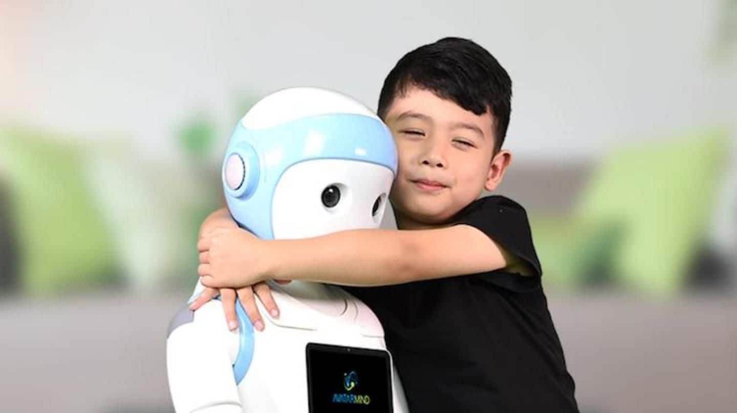 This babysitting robot gives company to China's lonely children