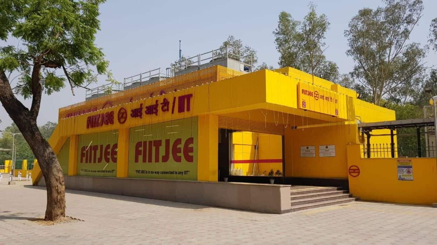 IIT-FIITJEE row: DMRC covers up FIITJEE logo at metro station