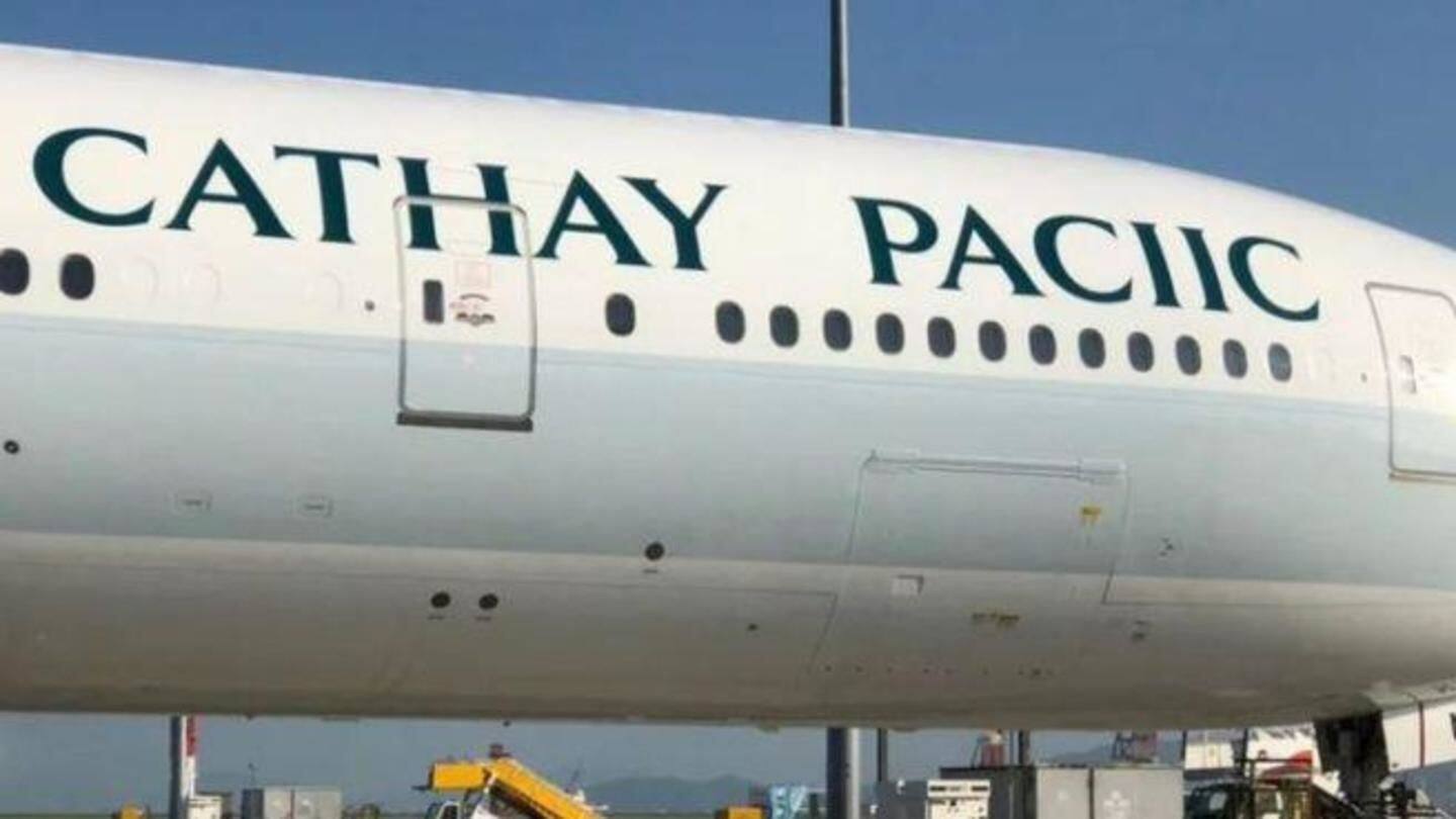 'No Fs given': Cathay Pacific misspells its own name