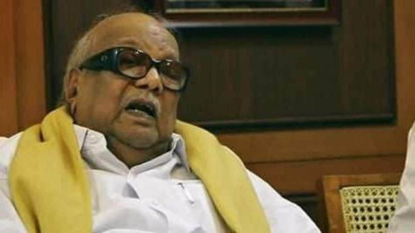 Karunanidhi denied Marina beach burial, violence erupts