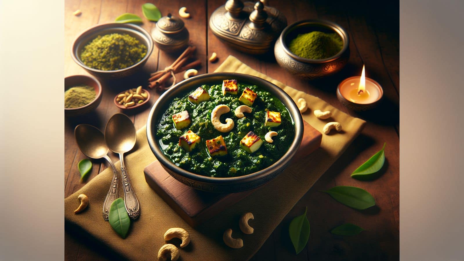 Resep Palak Paneer Dengan Sentuhan Kacang Mete