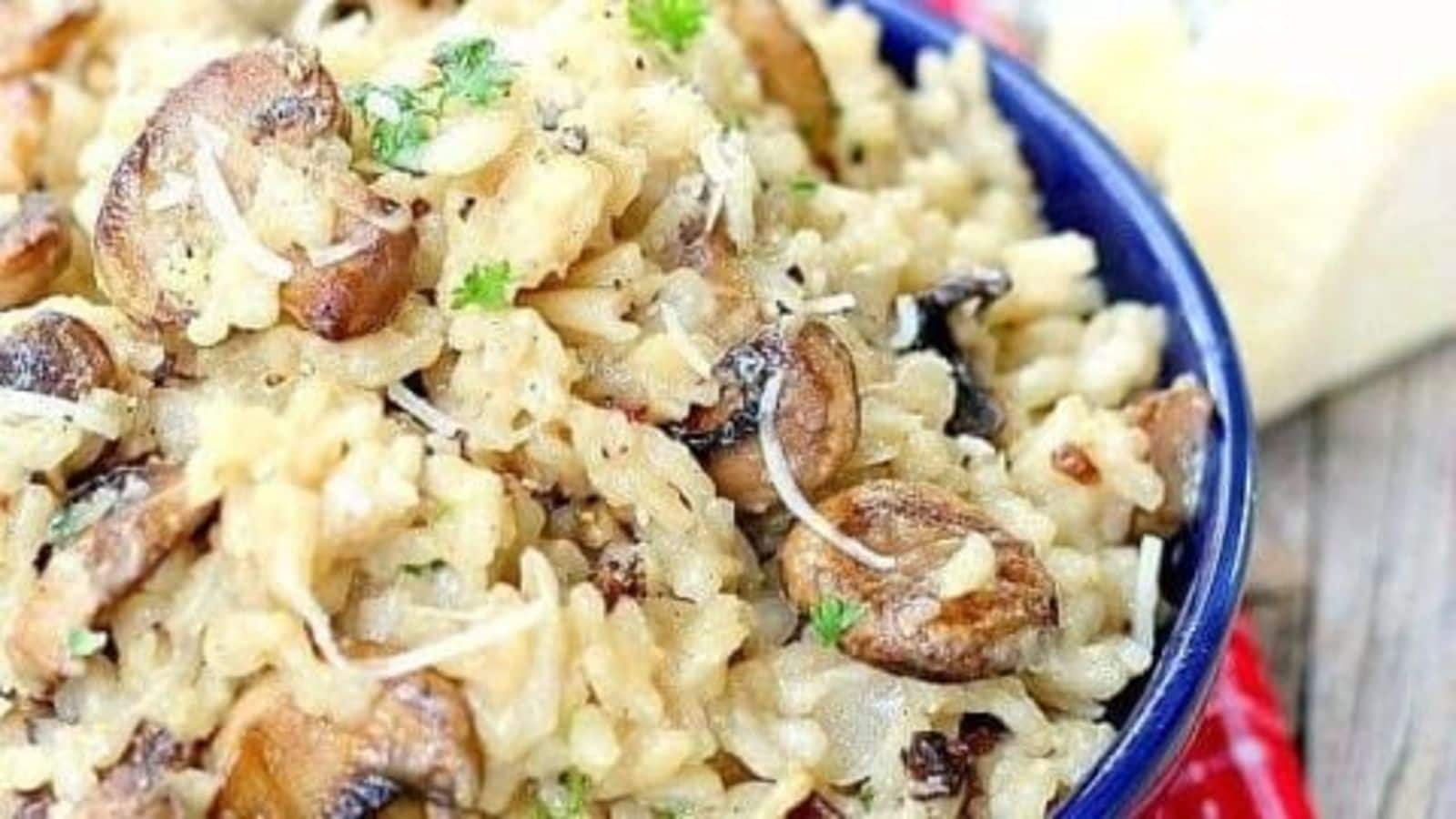 Resep risotto jamur vegan Italia, hidangan lezat tanpa telur