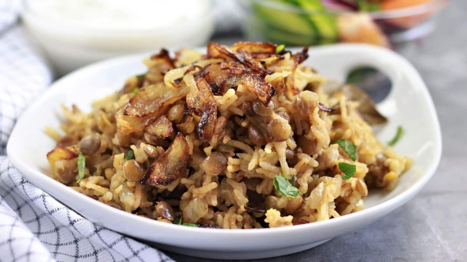 Resep Sederhana Mujadara Khas Timur Tengah Dengan Lentil Dan Nasi