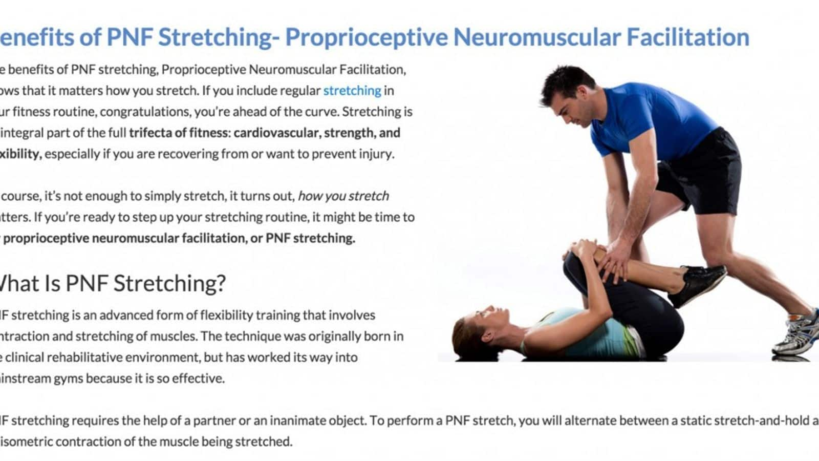 Meningkatkan Fleksibilitas Dengan Pnf Stretching