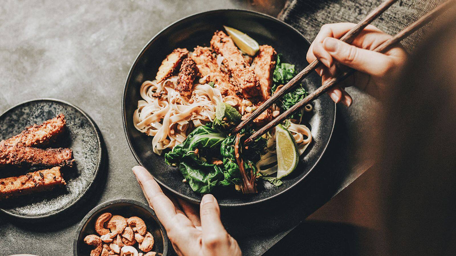 Masakan Jepang vegan yang kaya kalsium