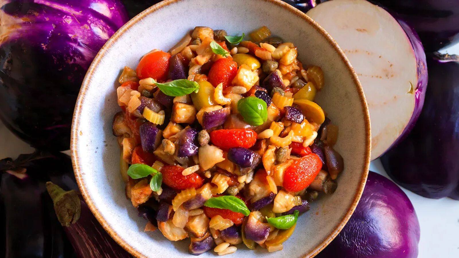 Resep Caponata Siciliana Dengan Tambahan Almond