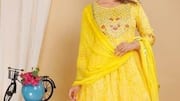 Warna cerah membentuk inovasi mode pra-musim gugur India