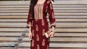Cetak tradisional India dalam mode minimalis
