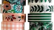 Mengubah dinding kusam dengan desain Washi Tape berwarna