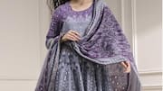 Gaun Anarkali cantik: Tingkatkan elegansi pakaian perayaan Anda