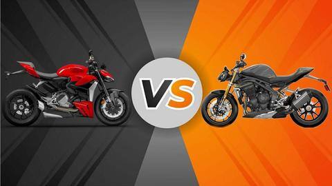 Ducati Streetfighter V2 vs Triumph Speed Triple 1200 RS Ducati Streetfighter V2 vs Triumph Speed Triple 1200 RS