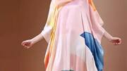 Gaun malam dengan warna pastel yang ceria