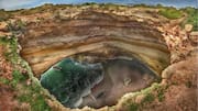 Menjelajahi Gua dan Tebing Emas di Algarve, Portugal