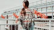 Gaya ponco cantik untuk musim hujan