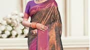 Saree brokat klasik yang modern dan cantik