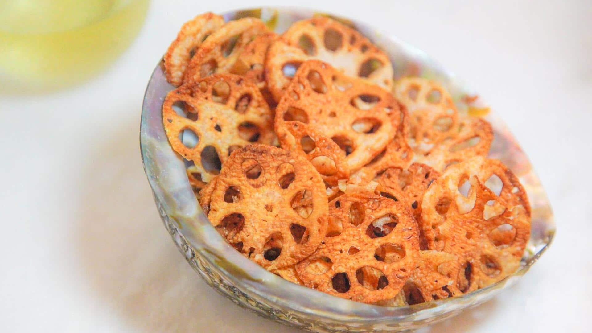 Lima Resep Keripik dari Umbi Teratai yang Renyah