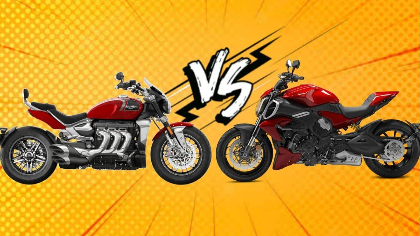 Ducati Diavel V4 vs Triumph Rocket 3: Mana yang lebih bagus?