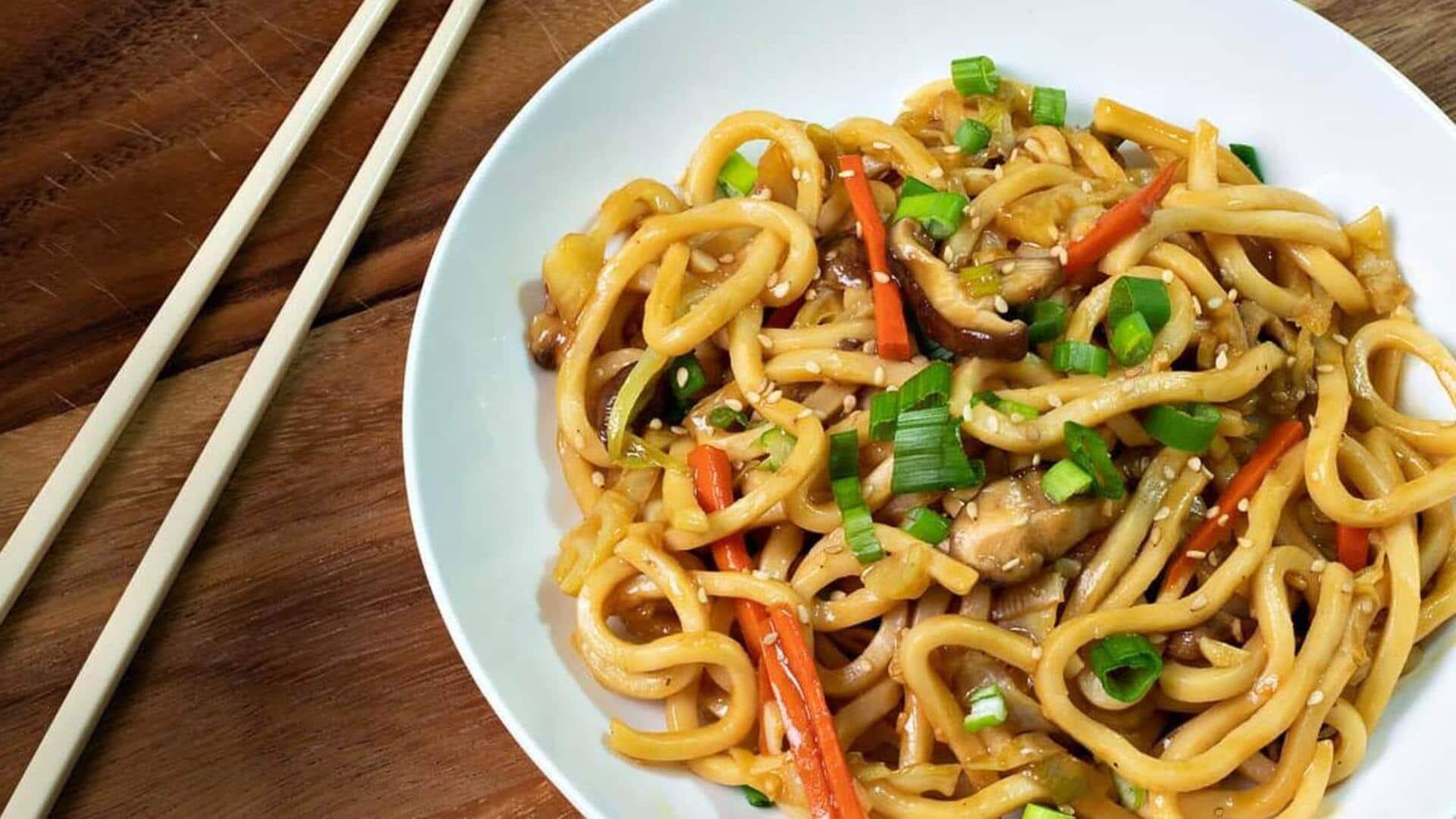 Masak yaki udon, mi goreng Jepang dengan resep ini