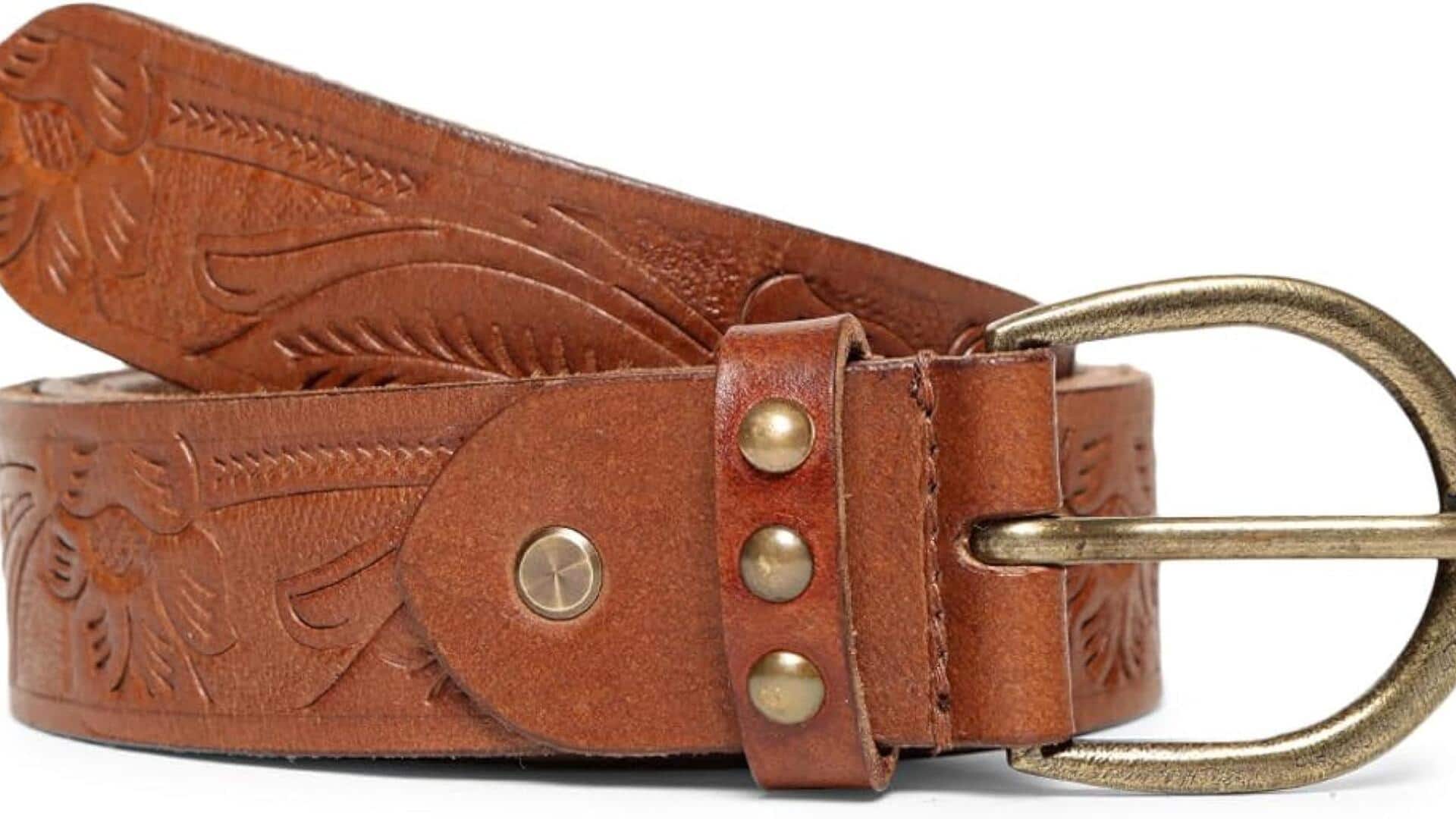 Sabuk kerajinan tangan dengan hiasan India untuk musim semi