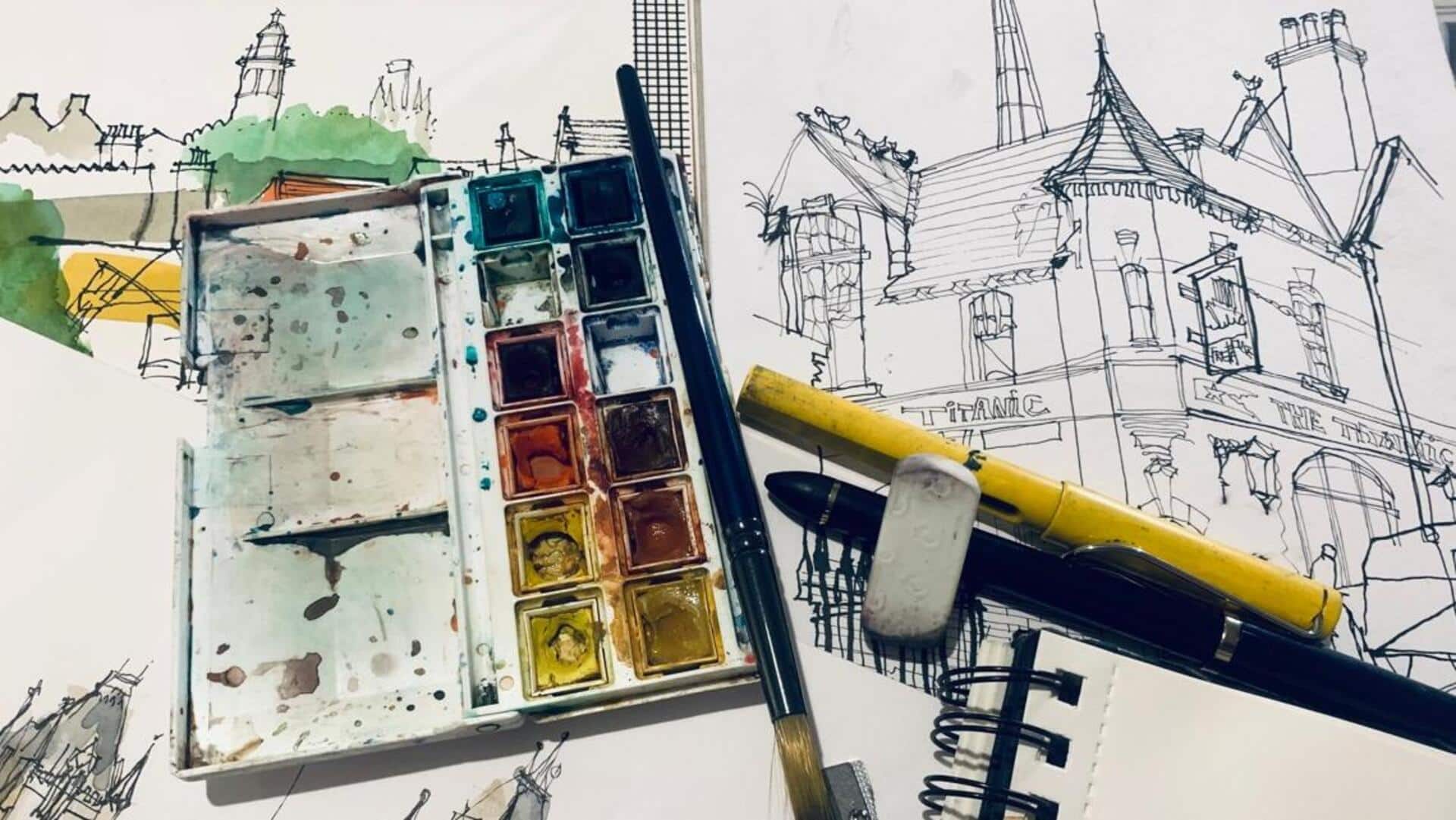 Menjelajahi Lima Teknik Unik dalam Urban Sketching