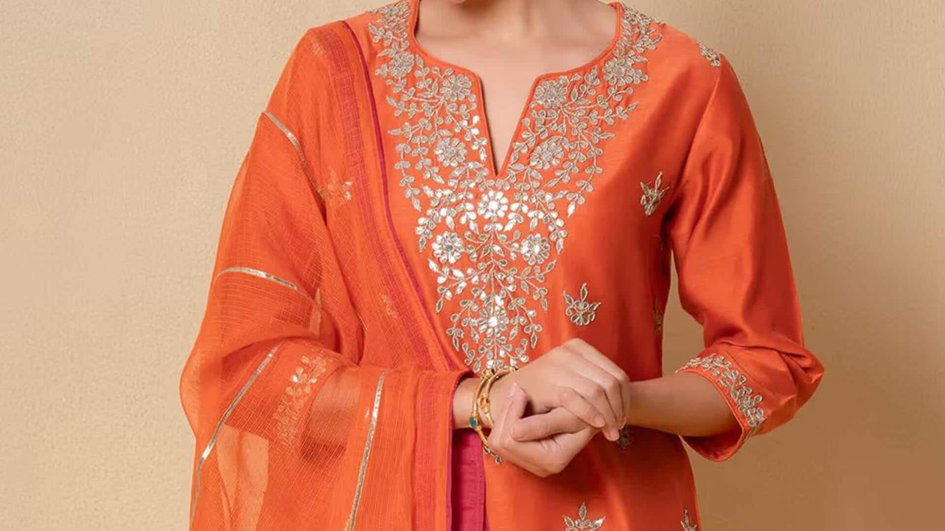 Keindahan Gota Patti dalam mode India