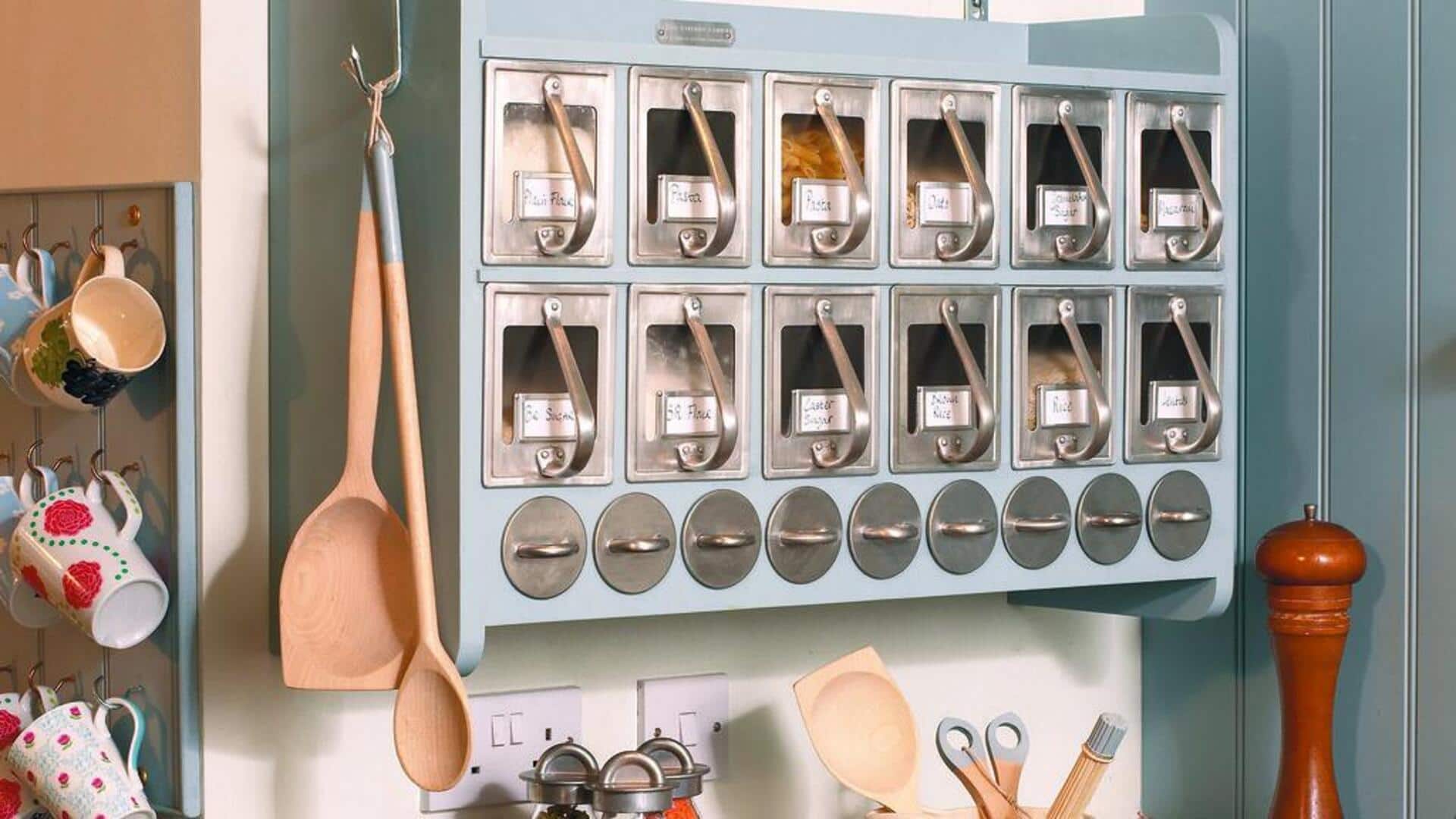 Ide penyimpanan peralatan dapur kreatif Ide penyimpanan peralatan dapur kreatif