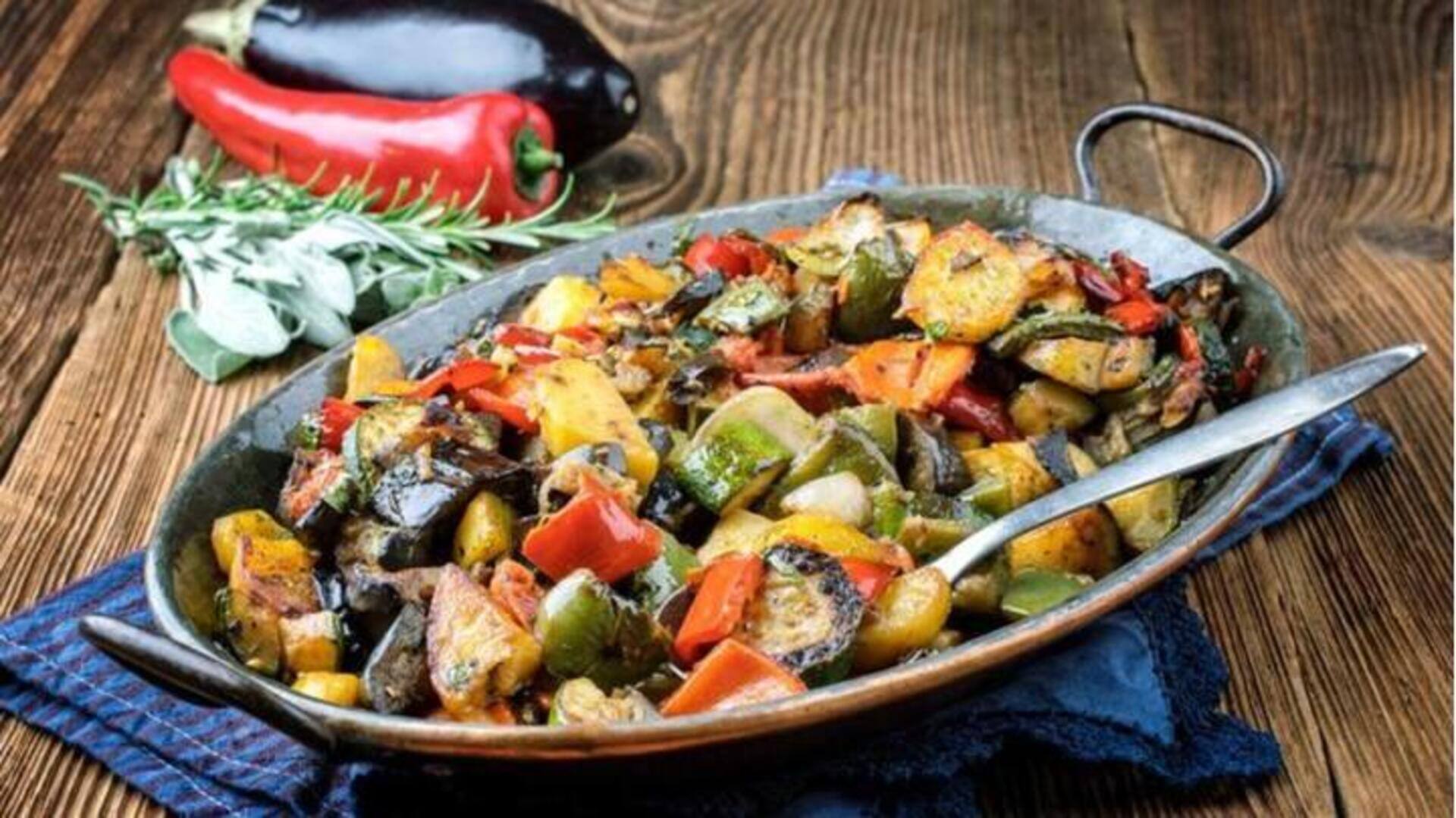 Waktunya resep: Masak Ratatouille, hidangan Prancis yang dibuat dengan sayuran rebus