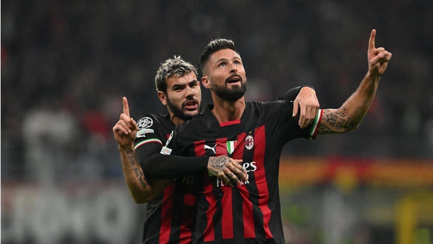 Liga Champions UEFA 2022-23, AC Milan mencapai sistem gugur: Statistik utama