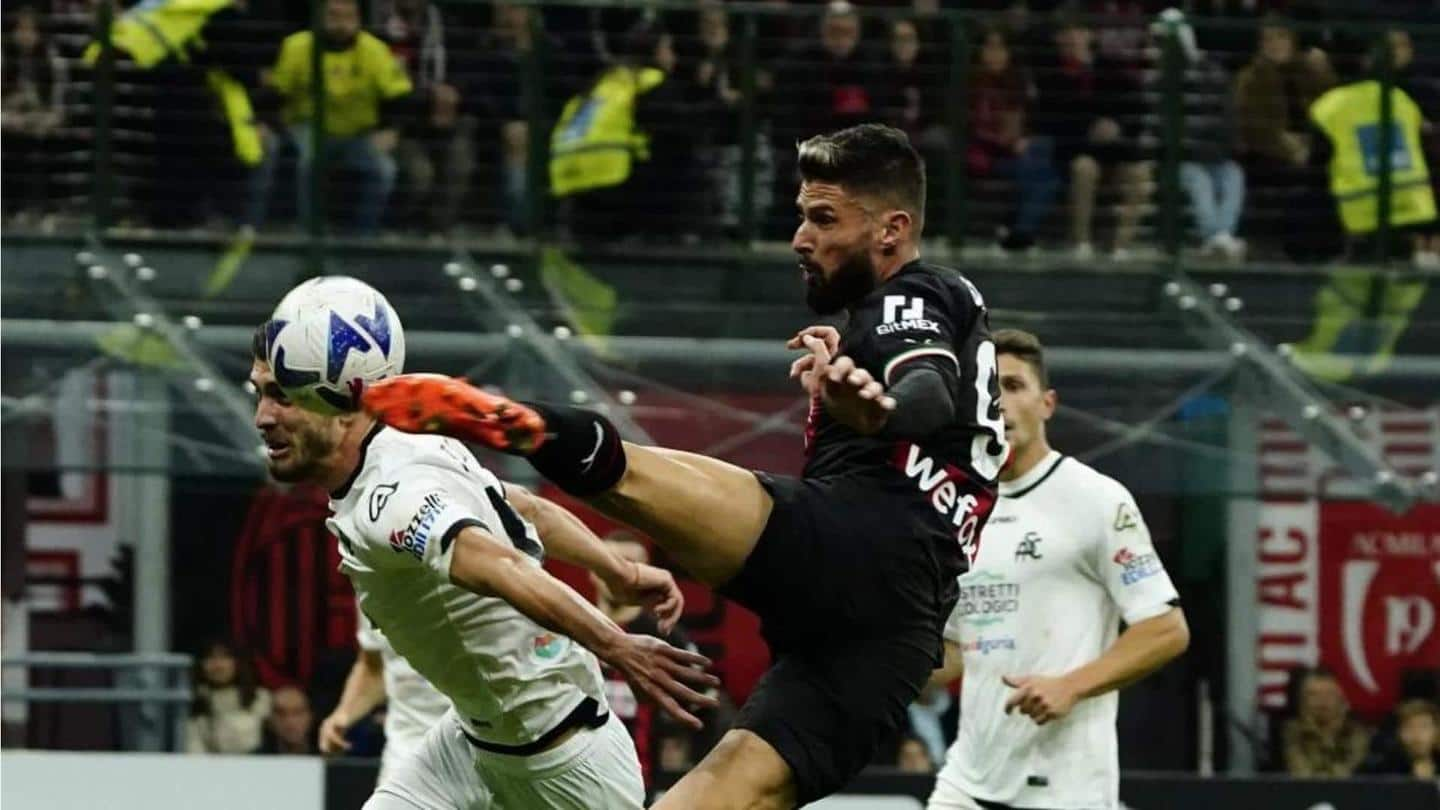 Serie A 2022-23, AC Milan kalahkan Spezia 2-1: Statistik utama