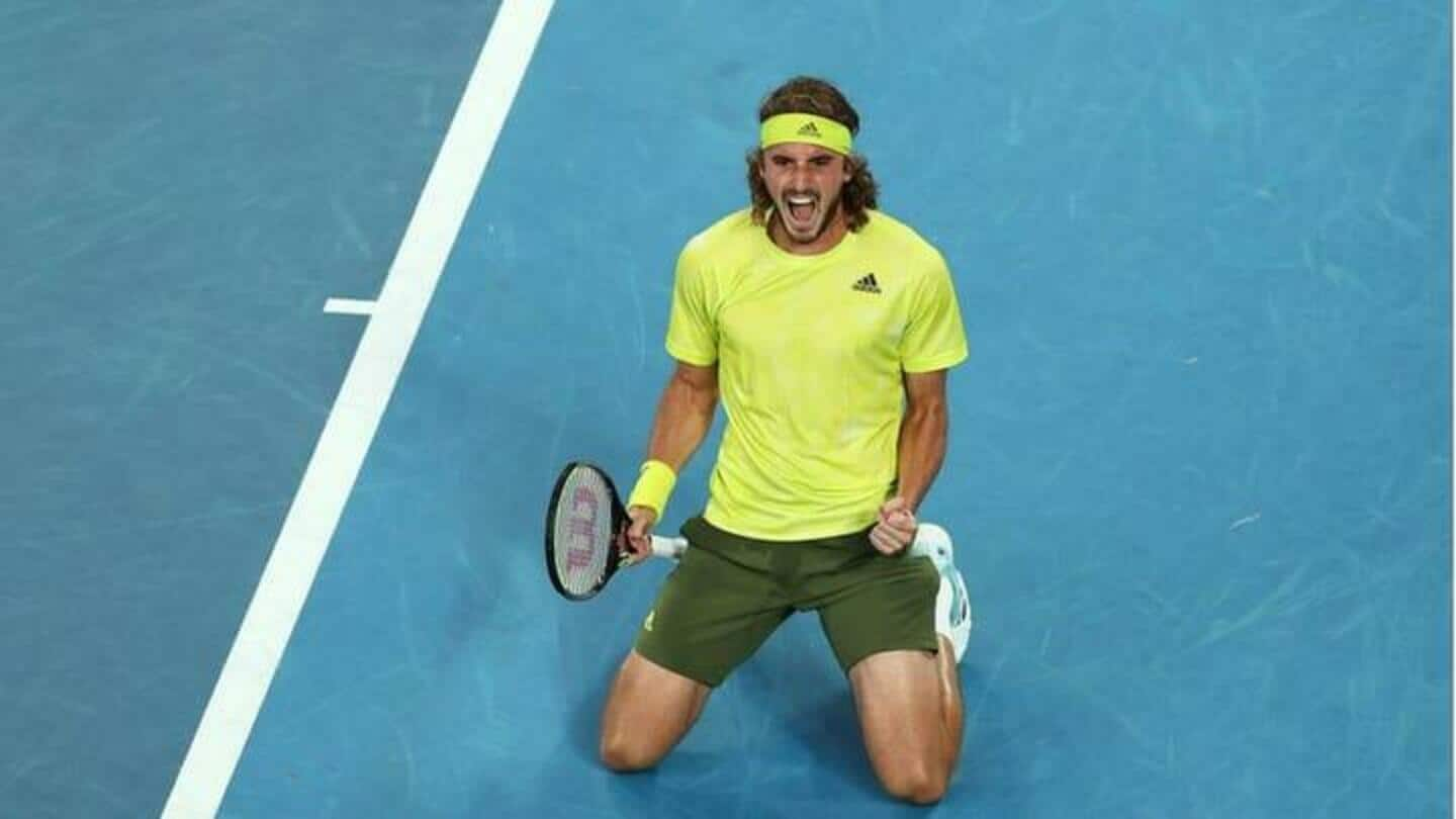 Australia Terbuka 2023, Stefanos Tsitsipas mengalahkan Quentin Halys: Statistik utama