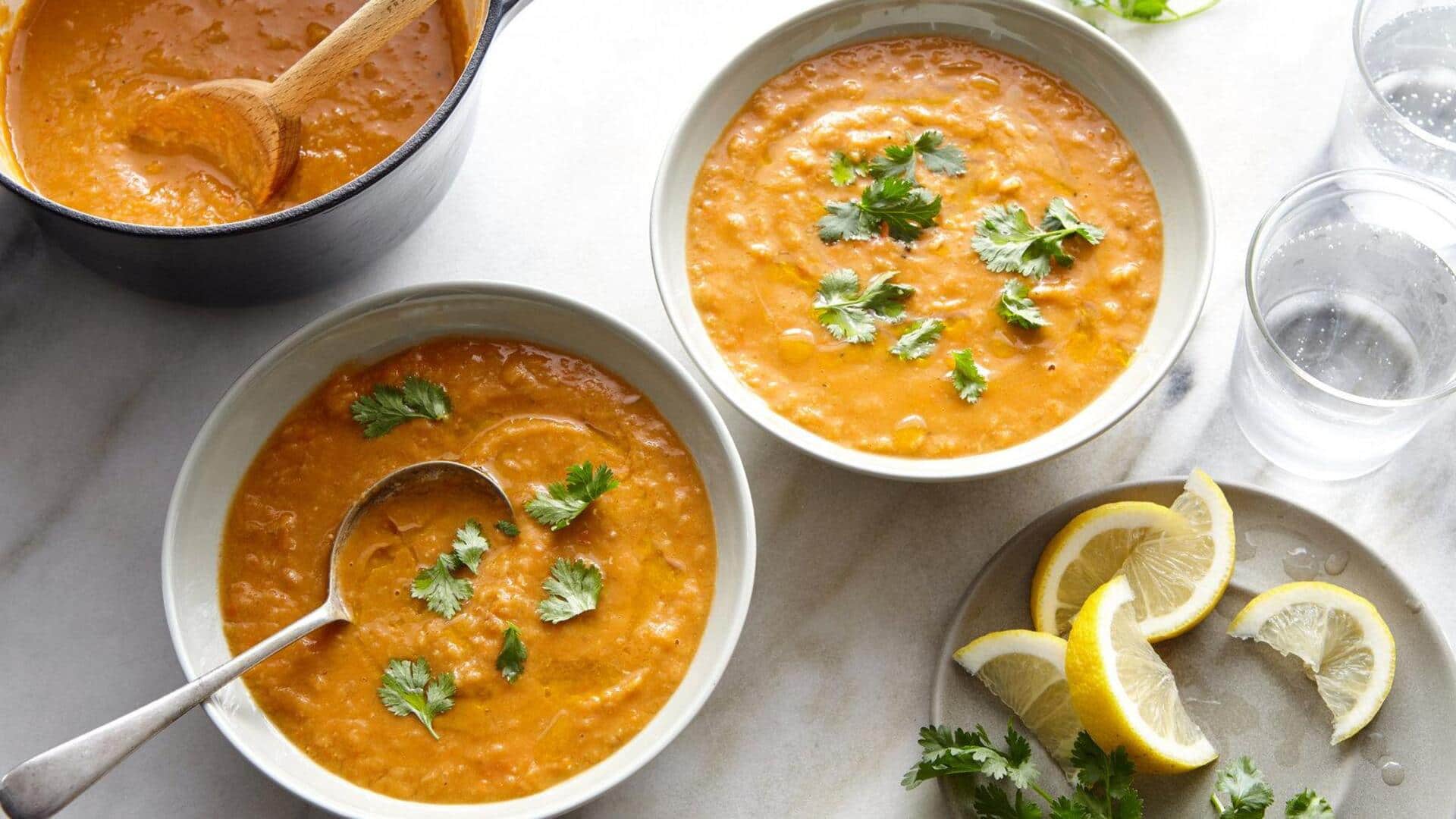 Sup Kacang Lentil dengan Infusi Buah yang Wajib Anda Cicipi