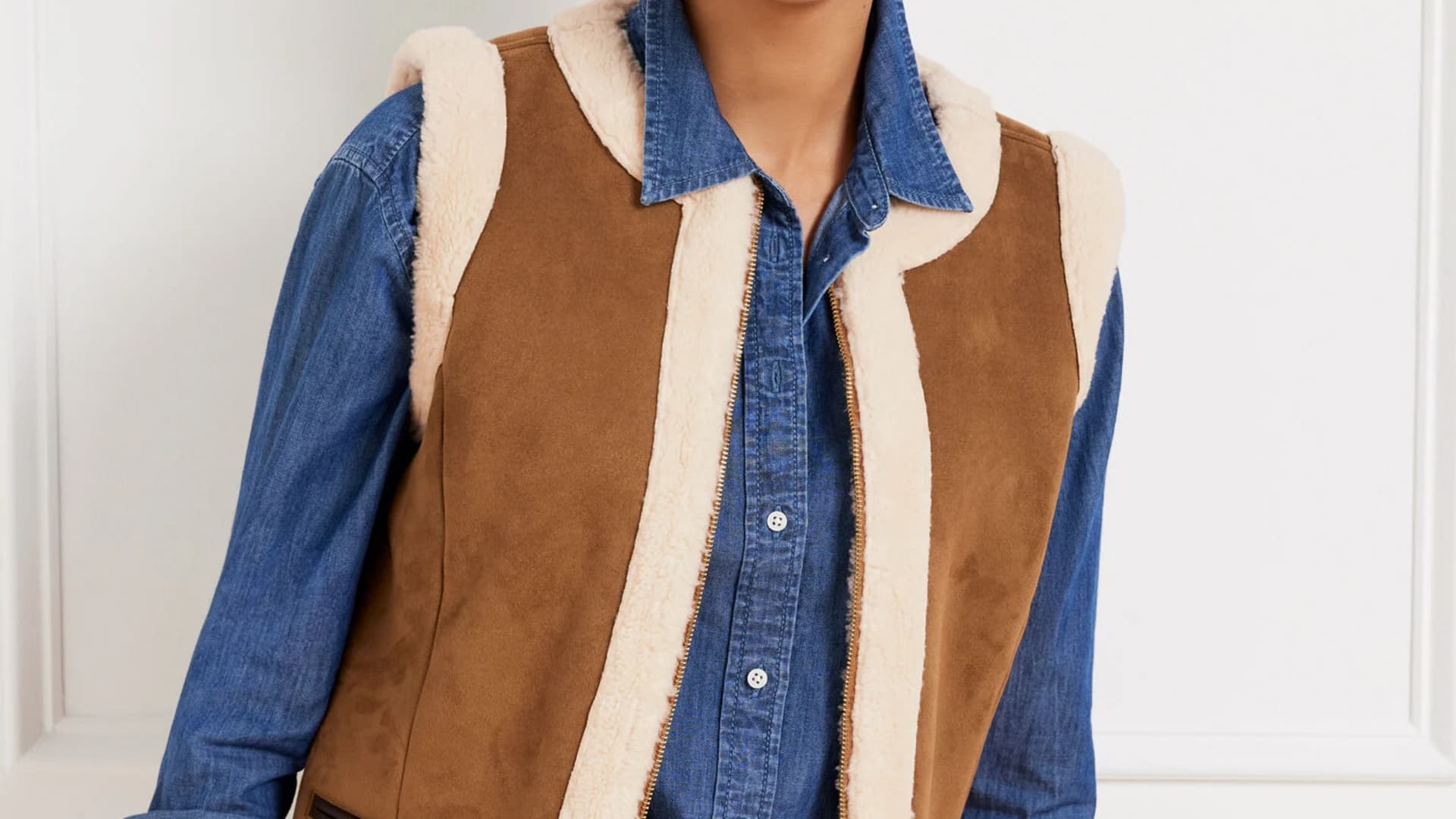 Lima tampilan vest faux shearling untuk musim dingin India