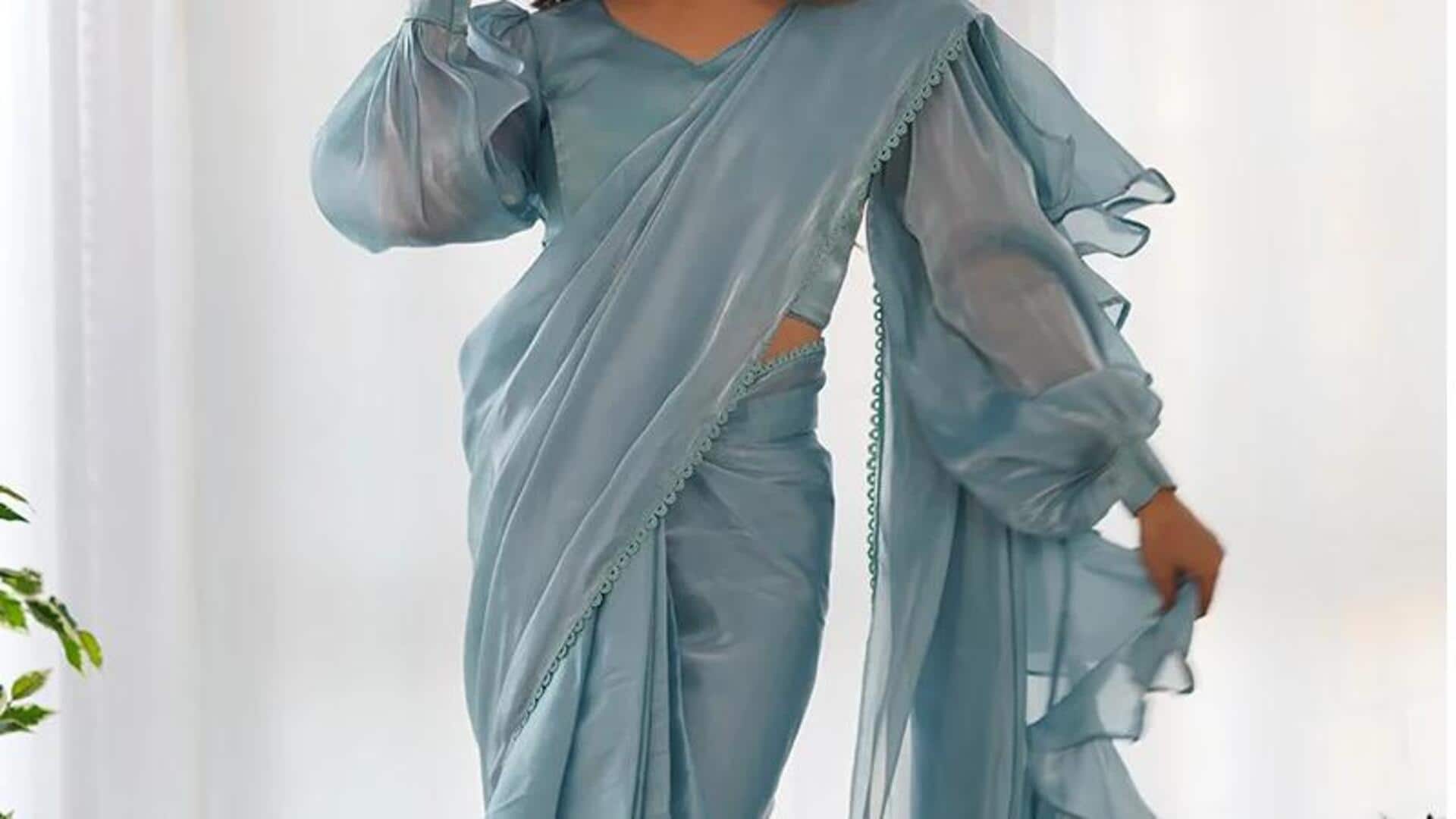Gaya draping serbaguna untuk tampilan saree musim yang cantik
