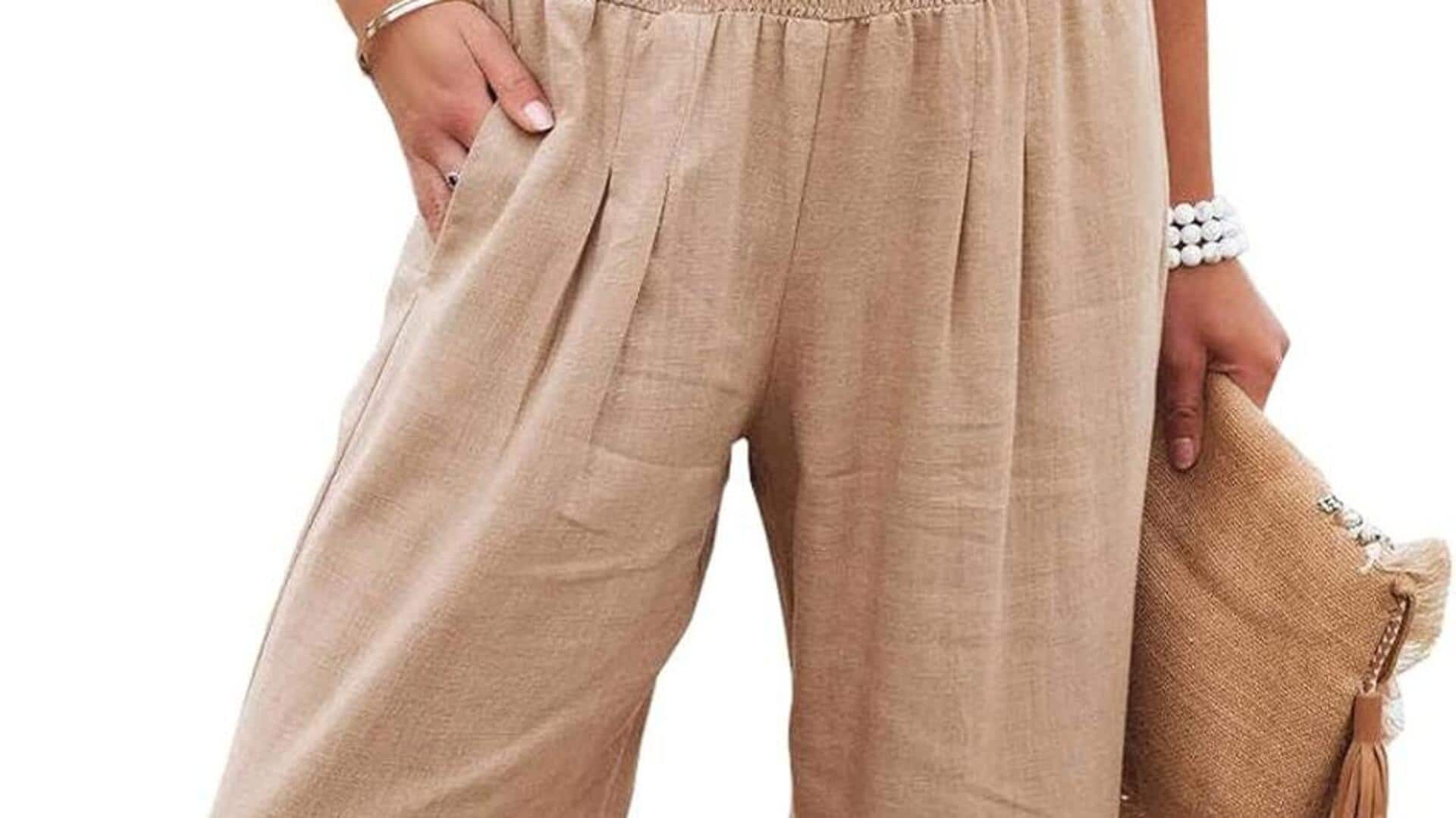 Lima gaya palazzo linen elegan untuk musim dingin India