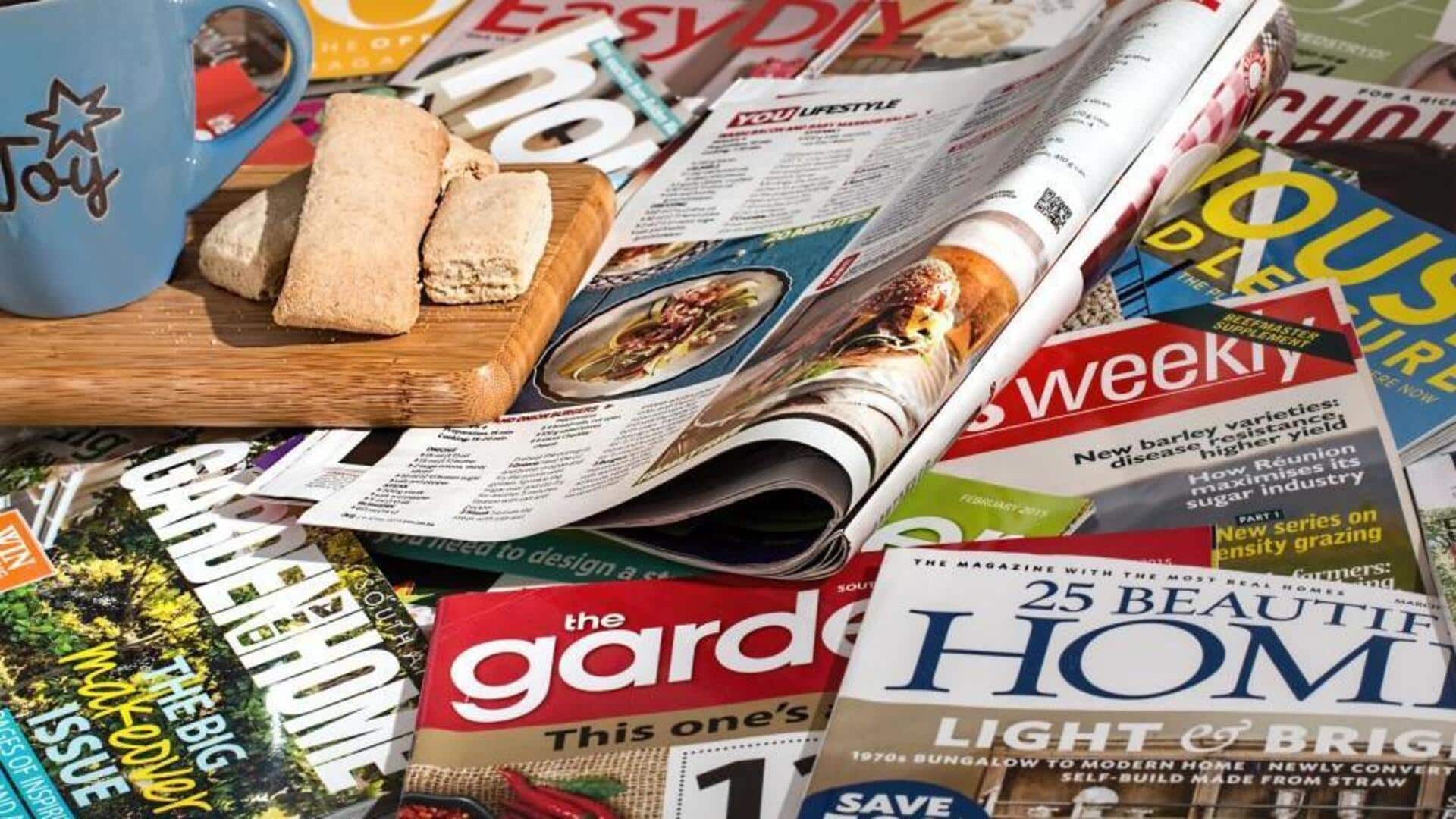 Ubah majalah lama menjadi tatakan gelas bergaya dengan mudah